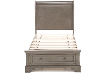 ashy light grey twin bed package tpk  