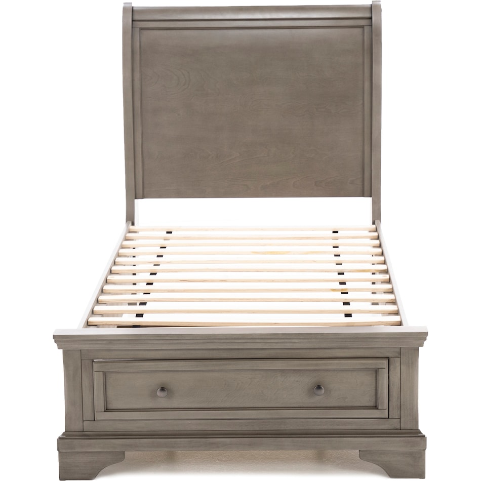 ashy light grey twin bed package tpk  