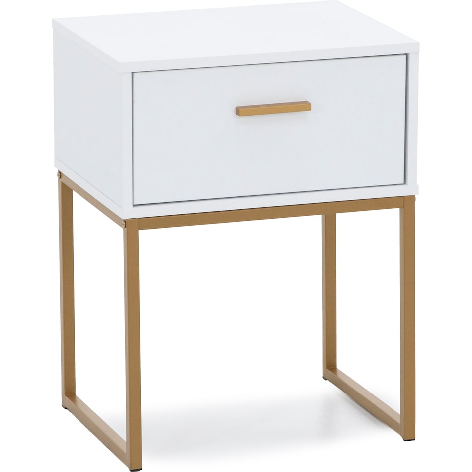 ashy matte white single drawer   