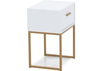 ashy matte white single drawer   