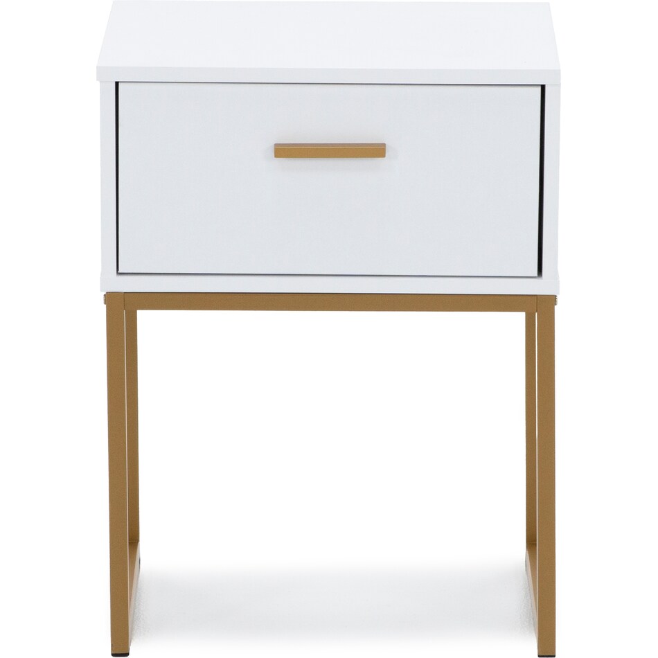 ashy matte white single drawer   