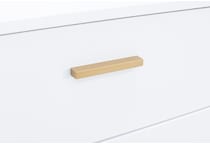 ashy matte white single drawer   
