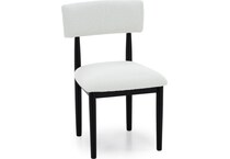 ashy mela black inch standard seat height side chair   