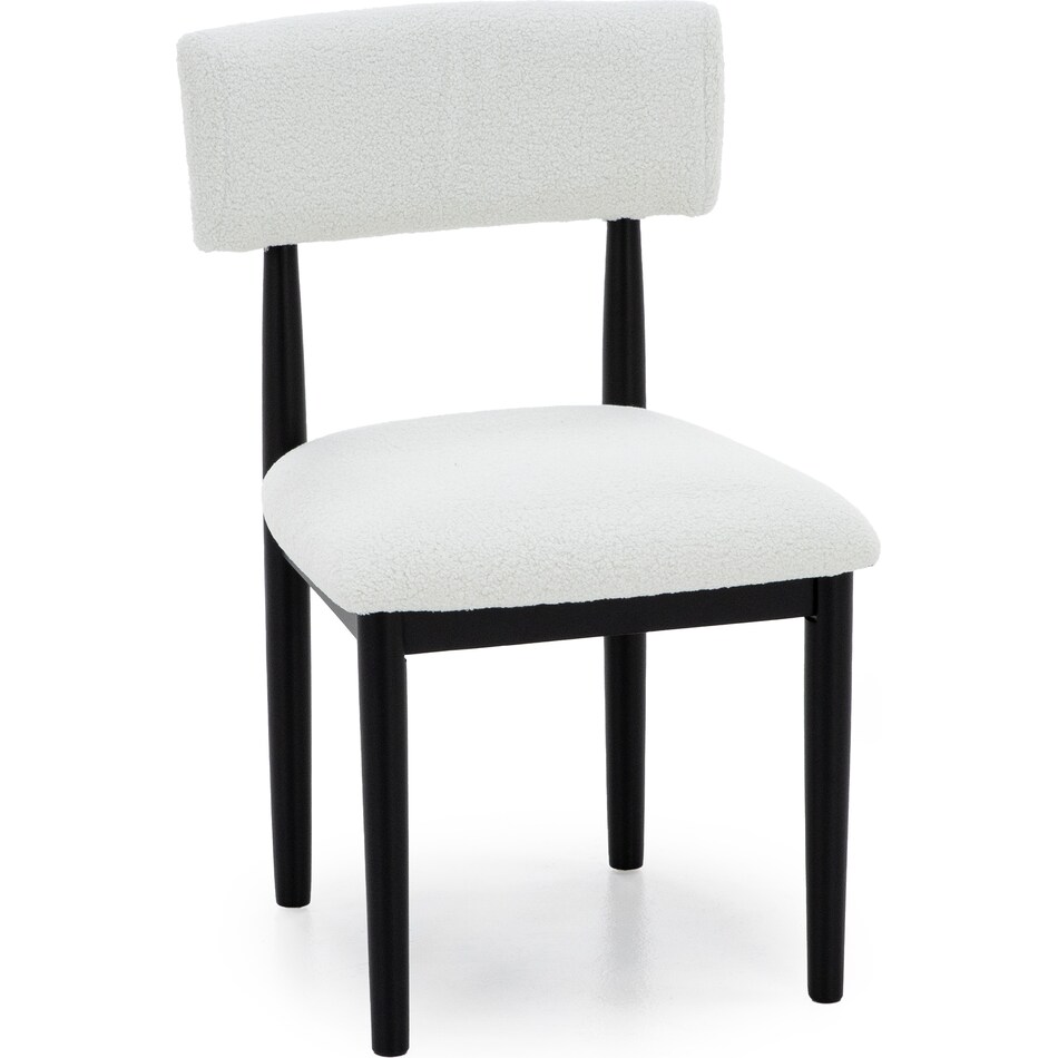 ashy mela black inch standard seat height side chair   