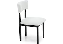 ashy mela black inch standard seat height side chair   