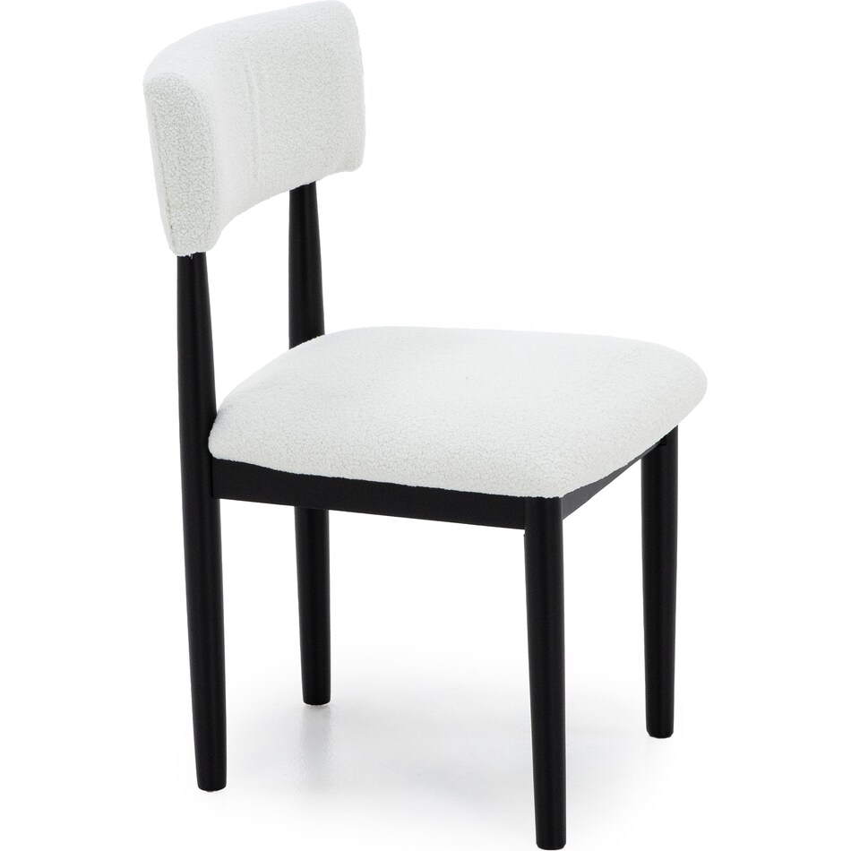 ashy mela black inch standard seat height side chair   