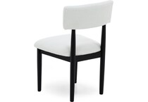 ashy mela black inch standard seat height side chair   
