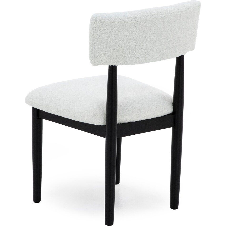 ashy mela black inch standard seat height side chair   