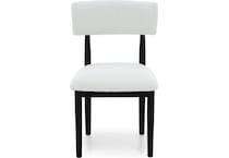 ashy mela black inch standard seat height side chair   