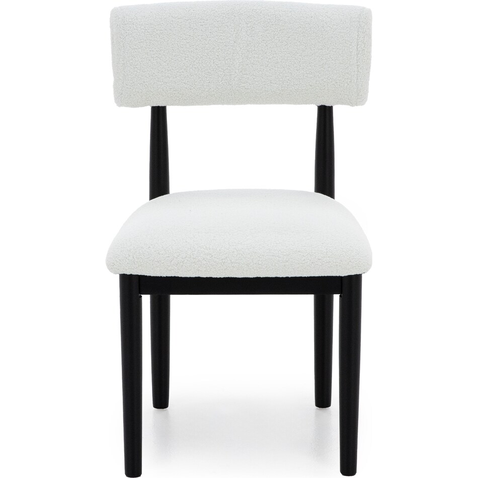 ashy mela black inch standard seat height side chair   