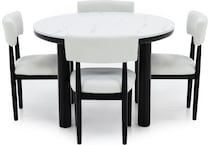 ashy mela black inch standard height round oval   