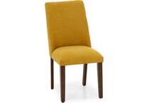 ashy mustard polyester inch standard seat height side chair   