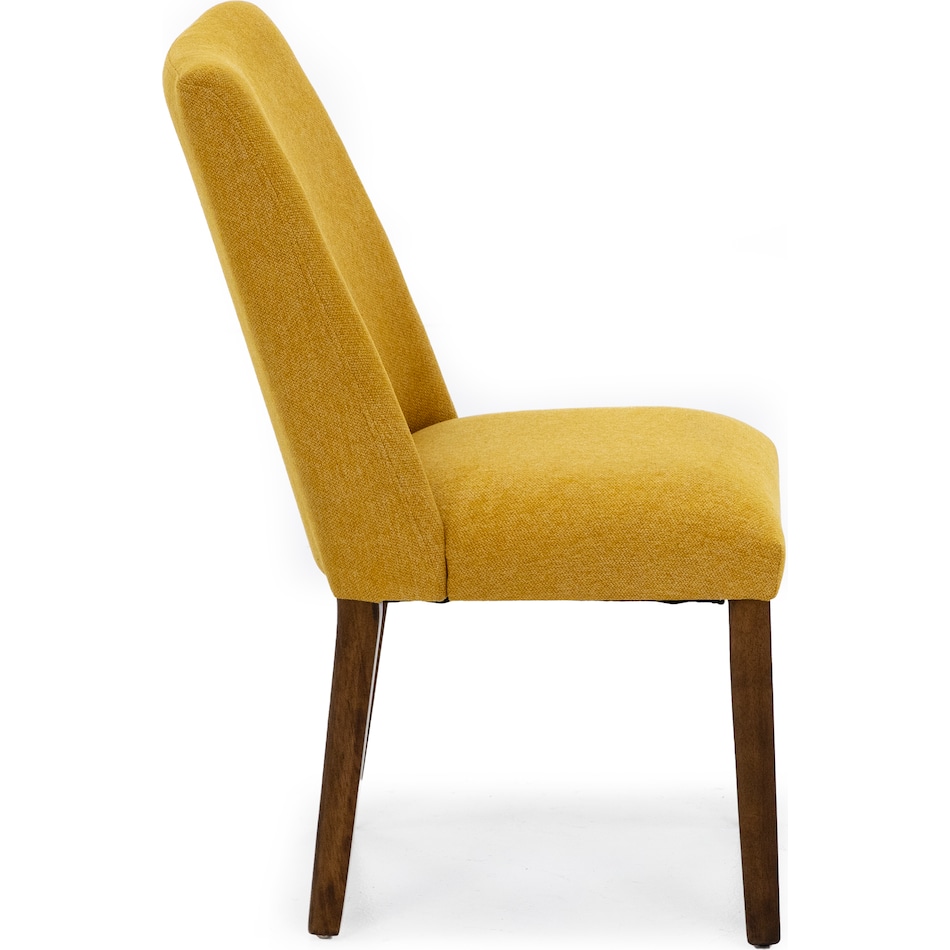 ashy mustard polyester inch standard seat height side chair   