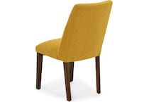 ashy mustard polyester inch standard seat height side chair   