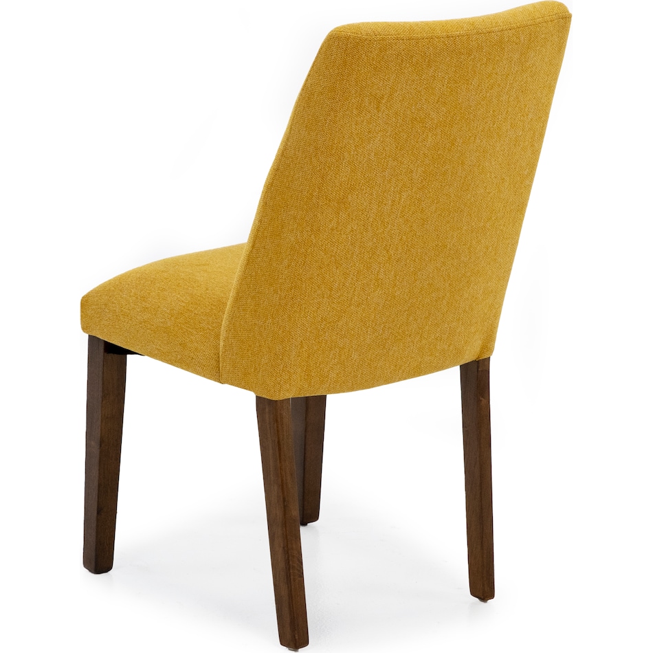 ashy mustard polyester inch standard seat height side chair   