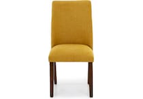 ashy mustard polyester inch standard seat height side chair   