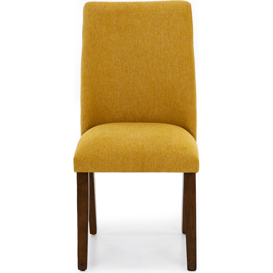 ashy mustard polyester inch standard seat height side chair   