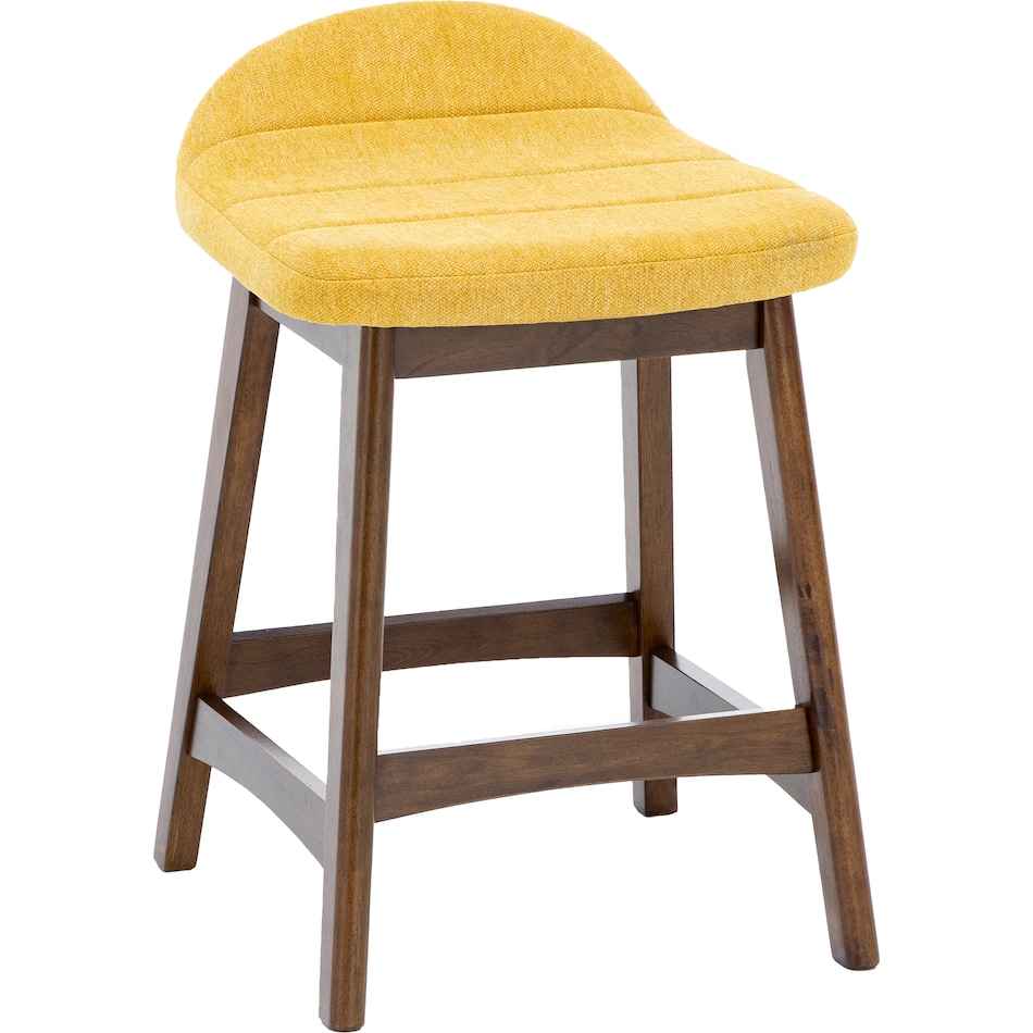 ashy mustard polyester inch & over bar seat stool   