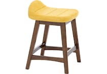 ashy mustard polyester inch & over bar seat stool   