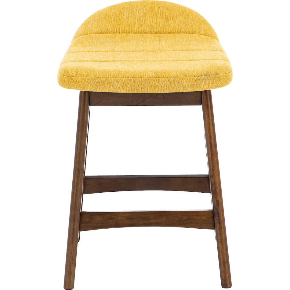ashy mustard polyester inch & over bar seat stool   