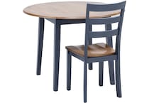 ashy natural blue inch standard height round oval   