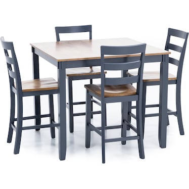 Caden 5PC Counter Height Dining Set (One Box)