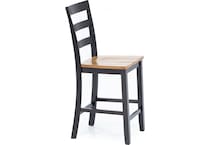 ashy natural dark brown  inchcounter seat height stool   