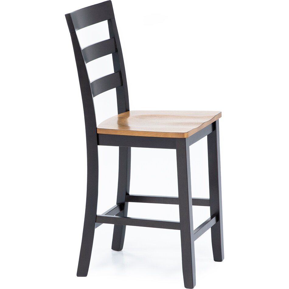 ashy natural dark brown  inchcounter seat height stool   
