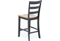 ashy natural dark brown  inchcounter seat height stool   