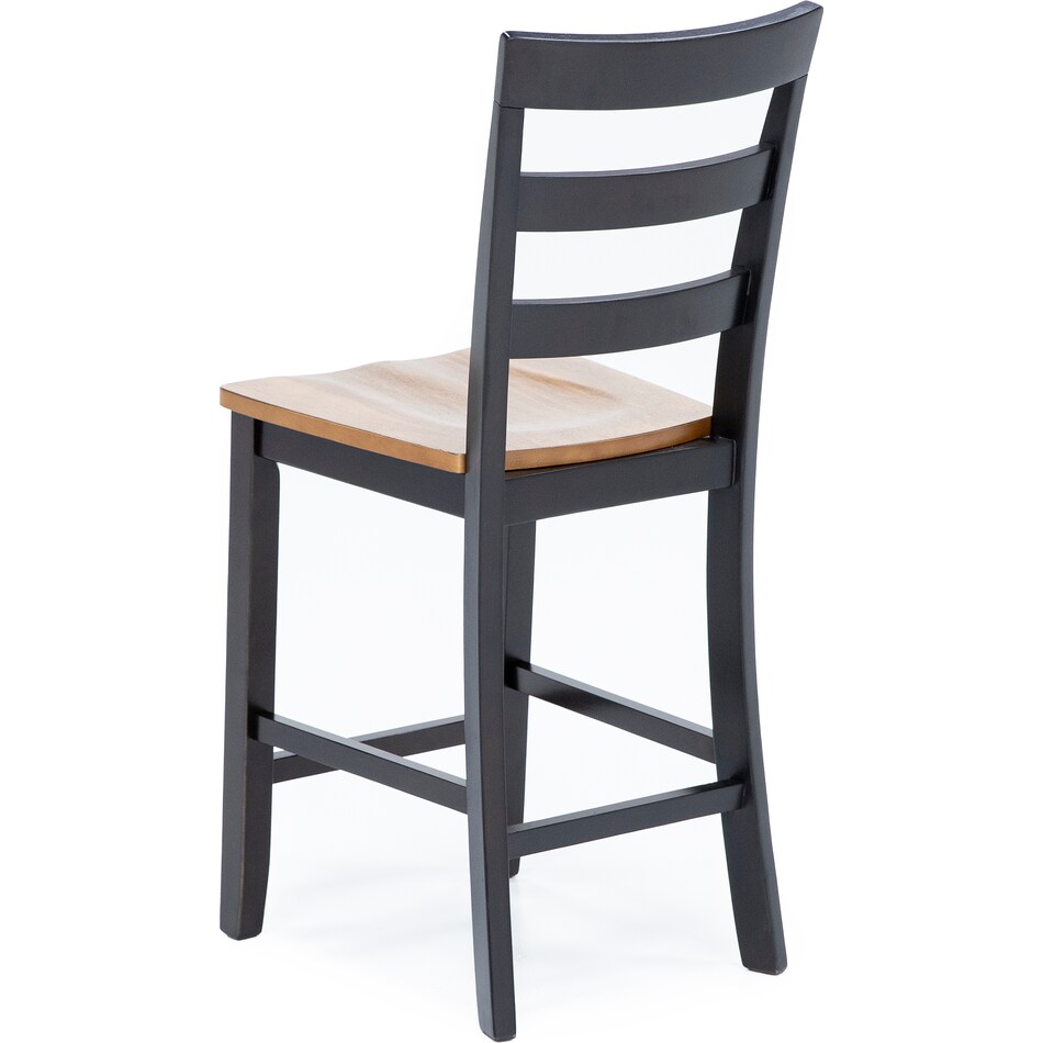 ashy natural dark brown  inchcounter seat height stool   