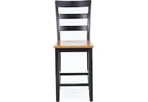 ashy natural dark brown  inchcounter seat height stool   