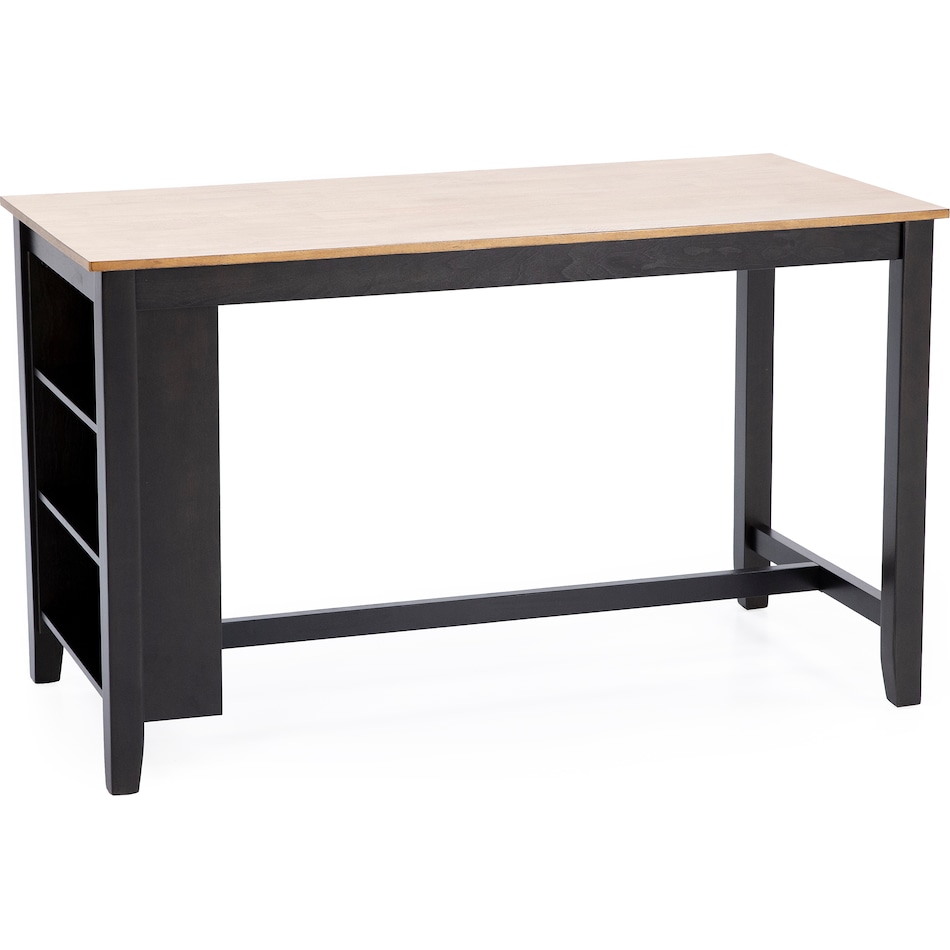 ashy natural dark brown inch counter height rectangle   