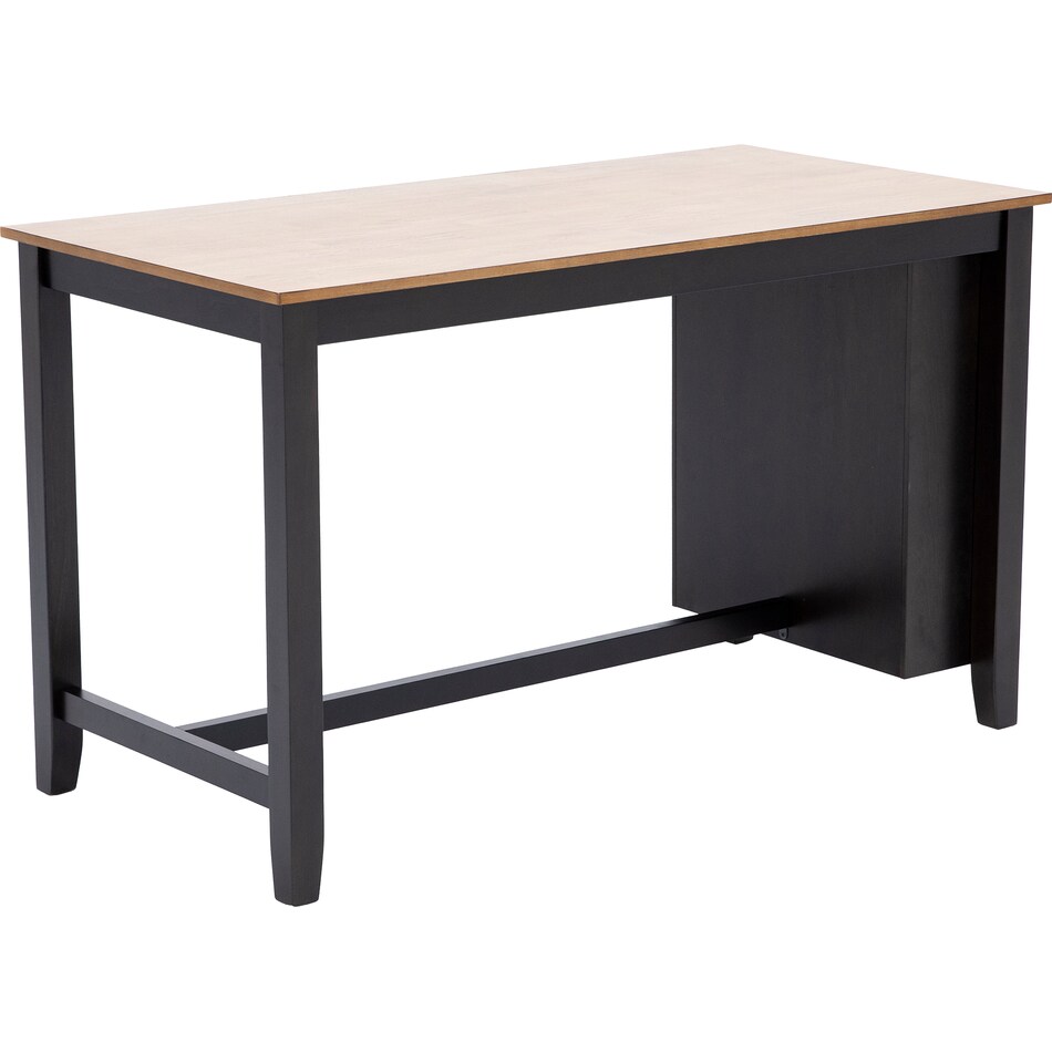 ashy natural dark brown inch counter height rectangle   