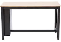 ashy natural dark brown inch counter height rectangle   