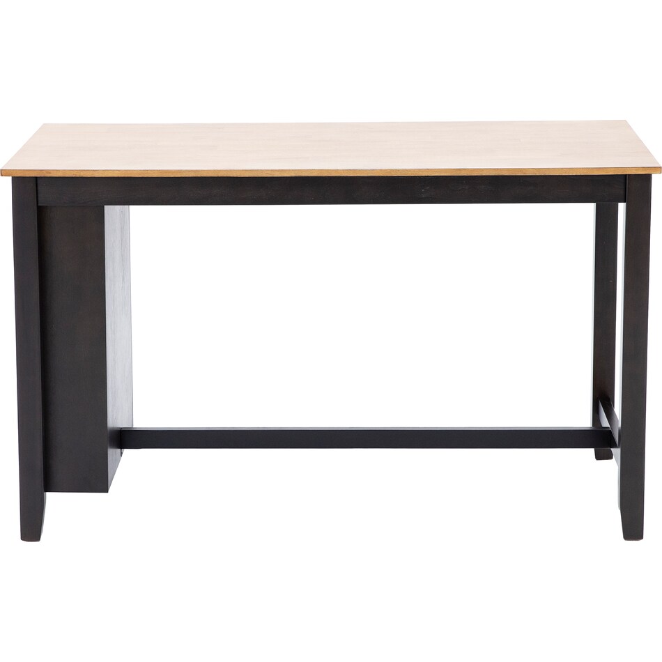 ashy natural dark brown inch counter height rectangle   