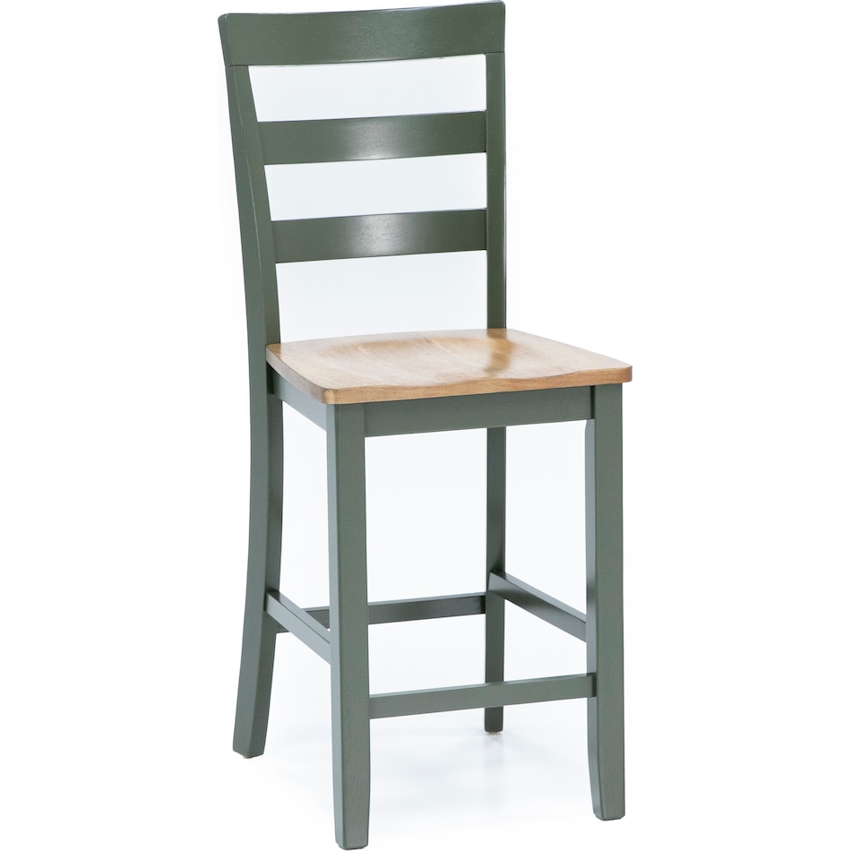 ashy natural green  inchcounter seat height stool   