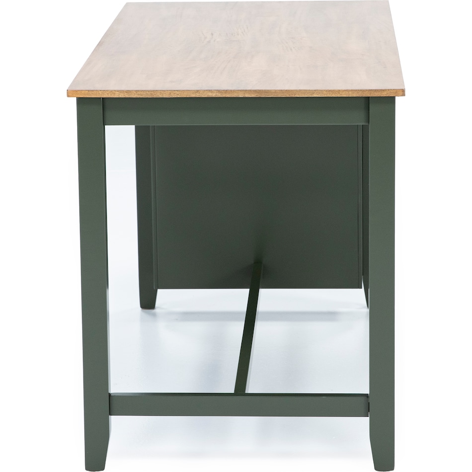 ashy natural green inch counter height rectangle   