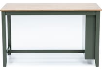 ashy natural green inch counter height rectangle   