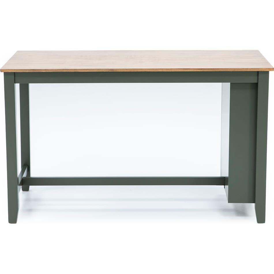 ashy natural green inch counter height rectangle   