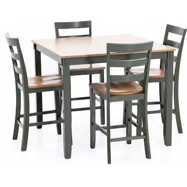 Caden 5-Pc. Counter Height Dining Set
