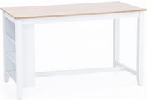 ashy natural white inch counter height rectangle   