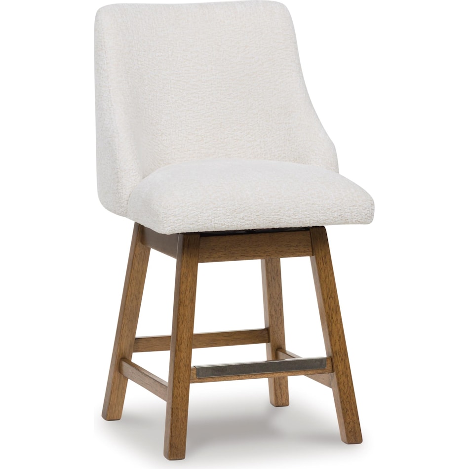 ashy oatmeal inch & over bar seat stool   