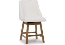 ashy oatmeal inch & over bar seat stool   
