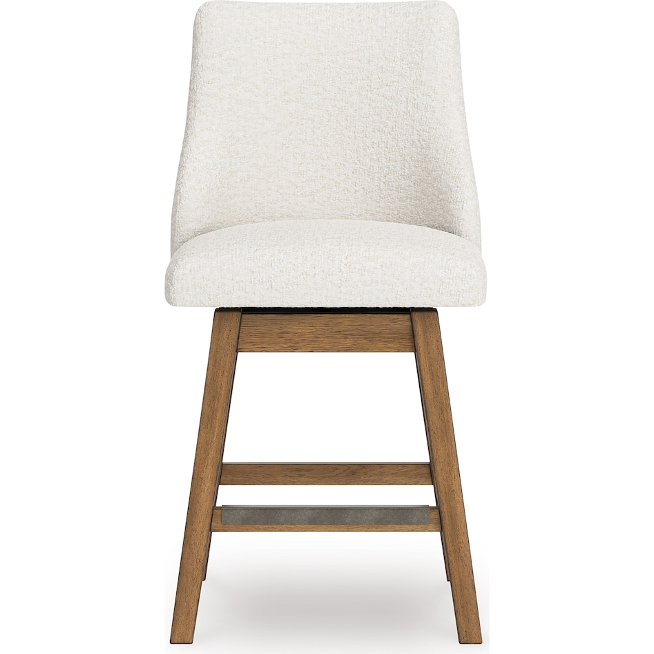 ashy oatmeal inch & over bar seat stool   