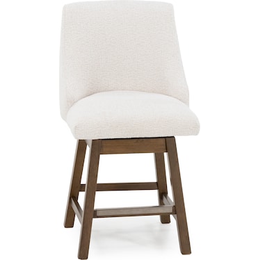 Rachel 24" Upholstered Swivel Counter Stool