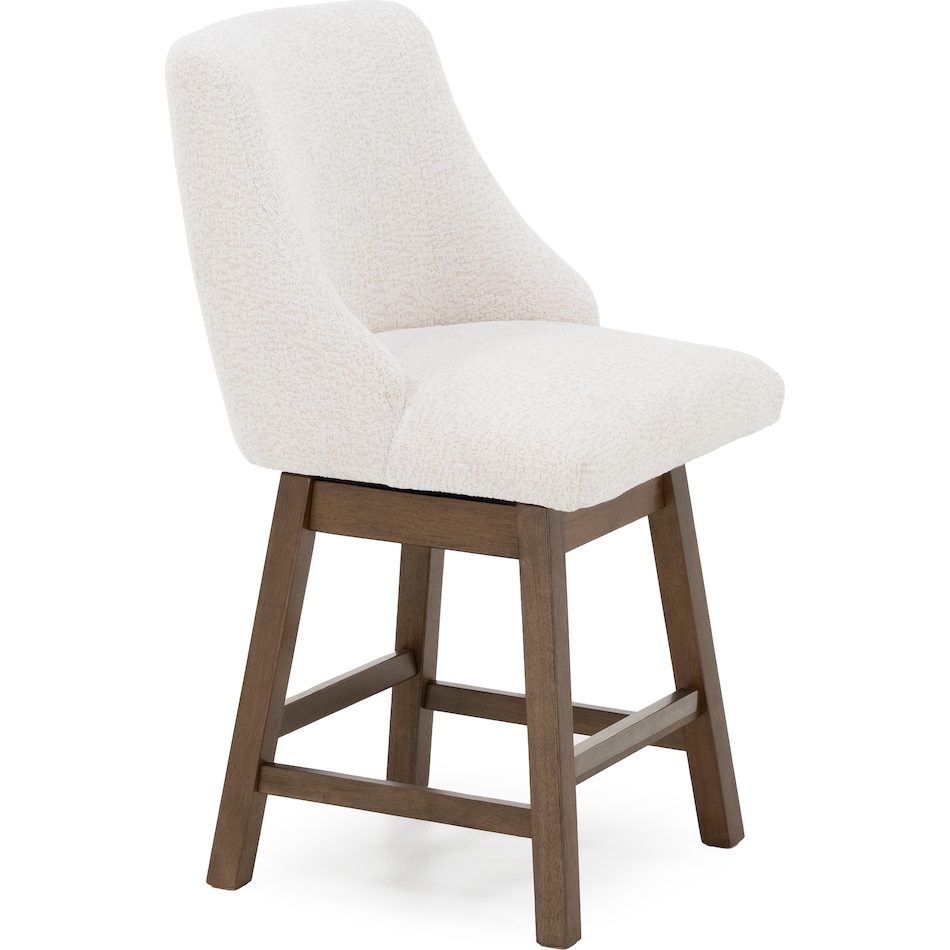 ashy oatmeal inch & over bar seat stool   