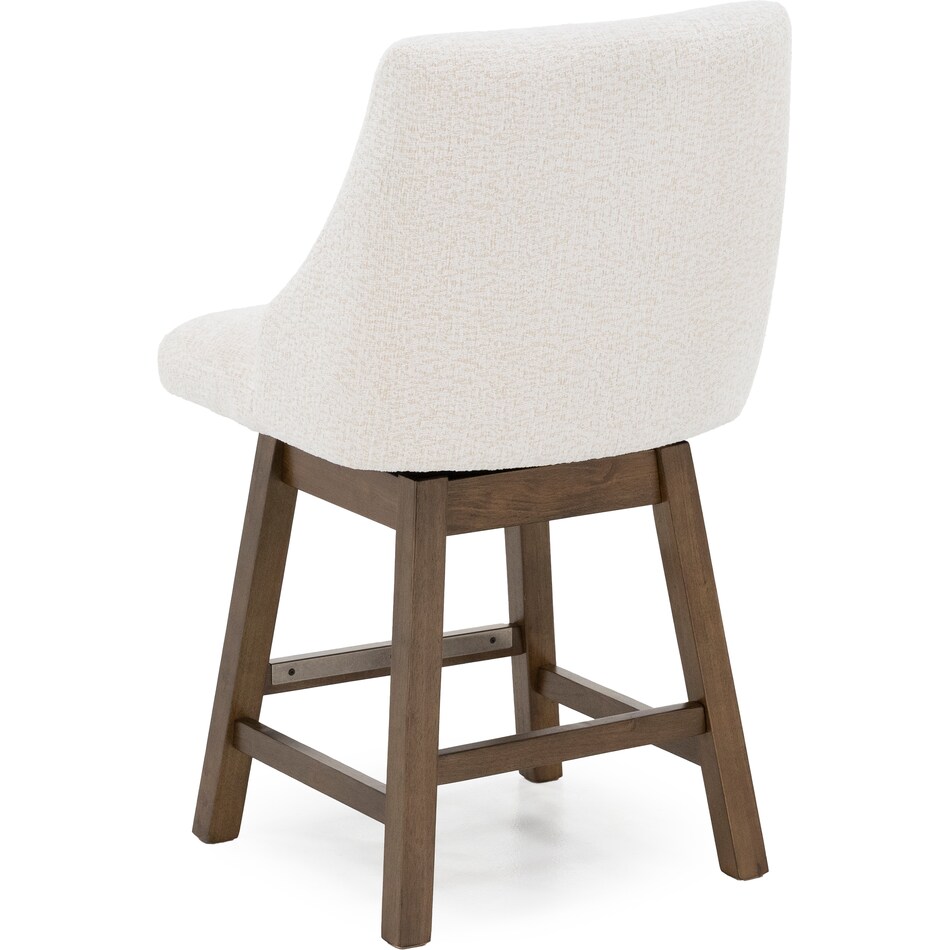 ashy oatmeal inch & over bar seat stool   