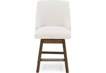 ashy oatmeal inch & over bar seat stool   