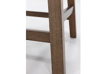 ashy oatmeal inch & over bar seat stool   