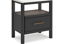 ashy og black single drawer   